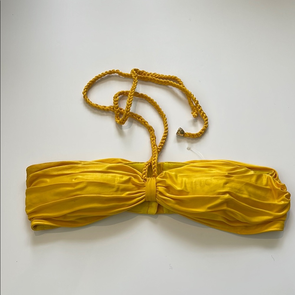 Sean by Sean Combs Yellow Bandeau Top